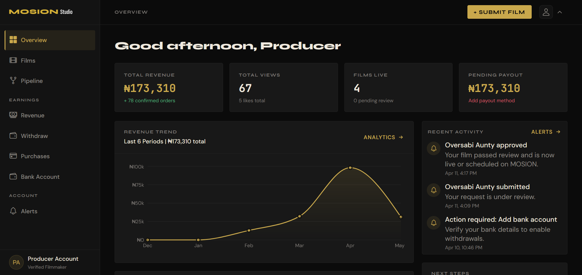 MOSION Studio app preview
